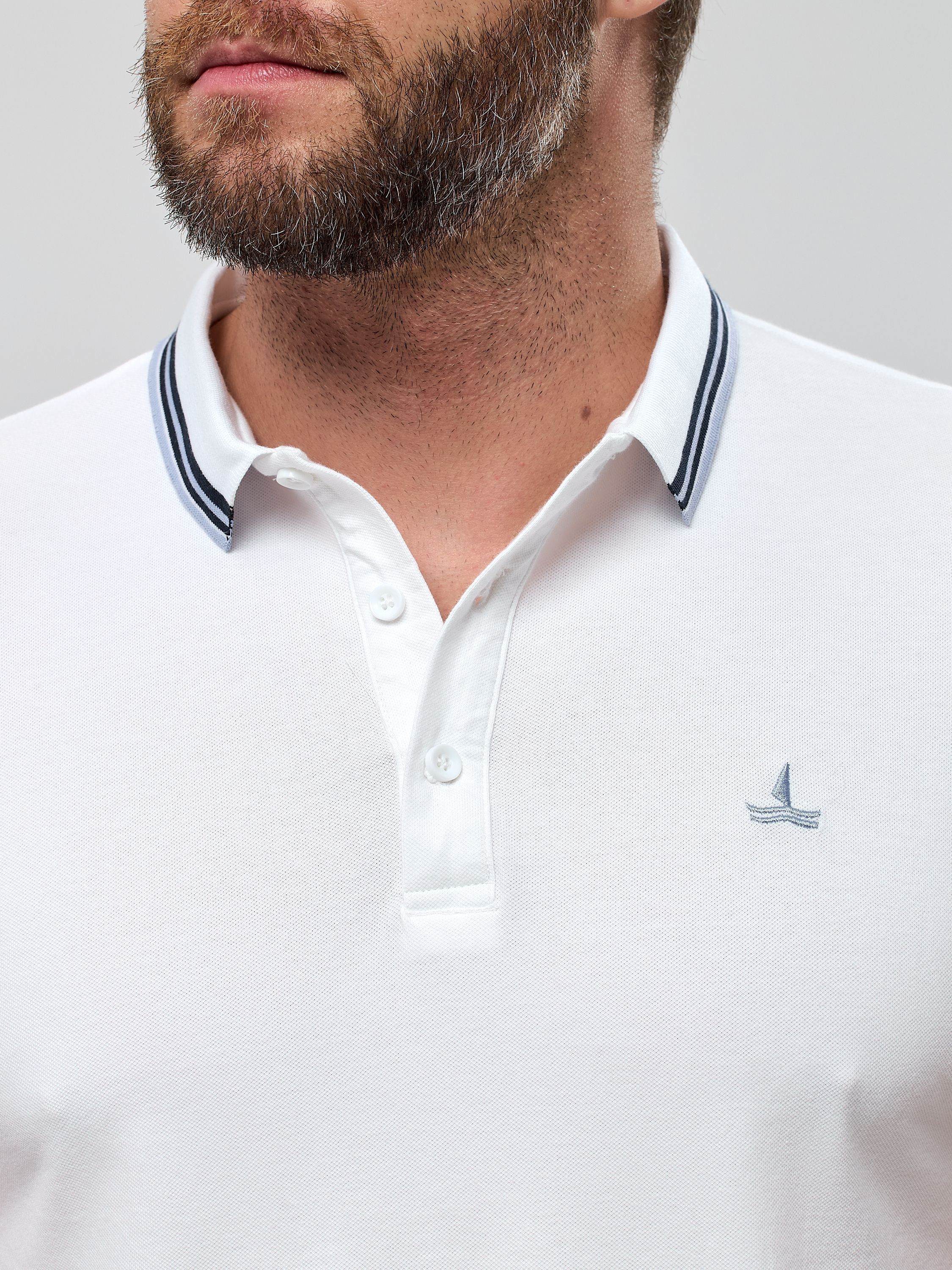 Поло муж. МС 2129 (M-6XL) (L белый)