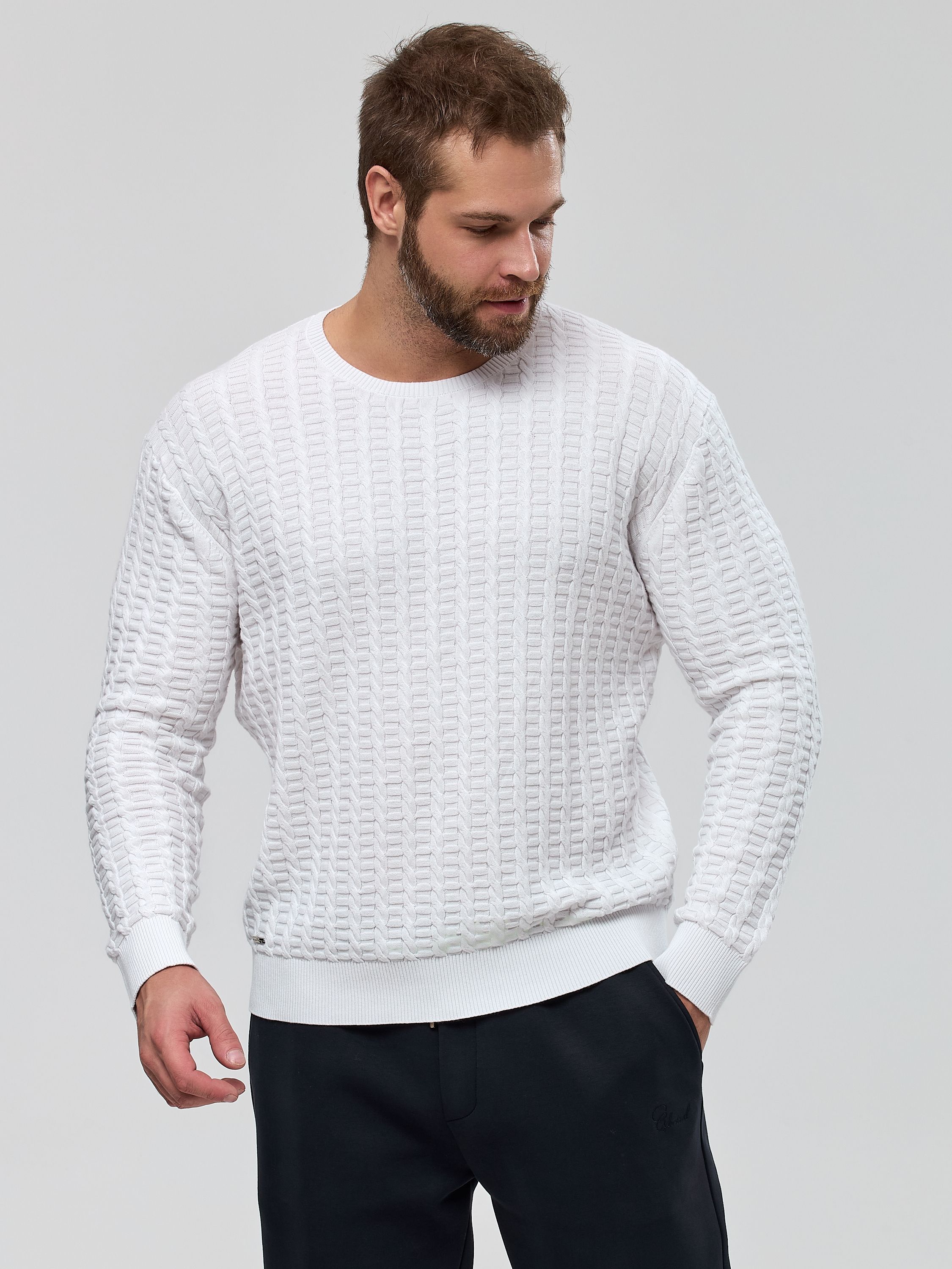 Джемпер муж. МС "косичка" 96297 (M-4XL)