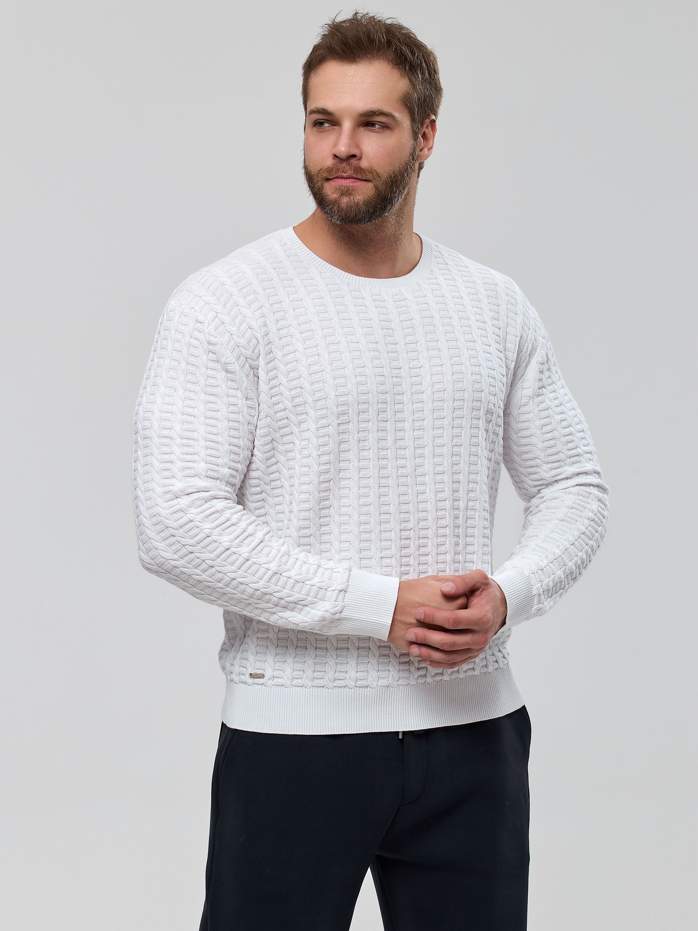 Джемпер муж. МС "косичка" 96297 (M-4XL)