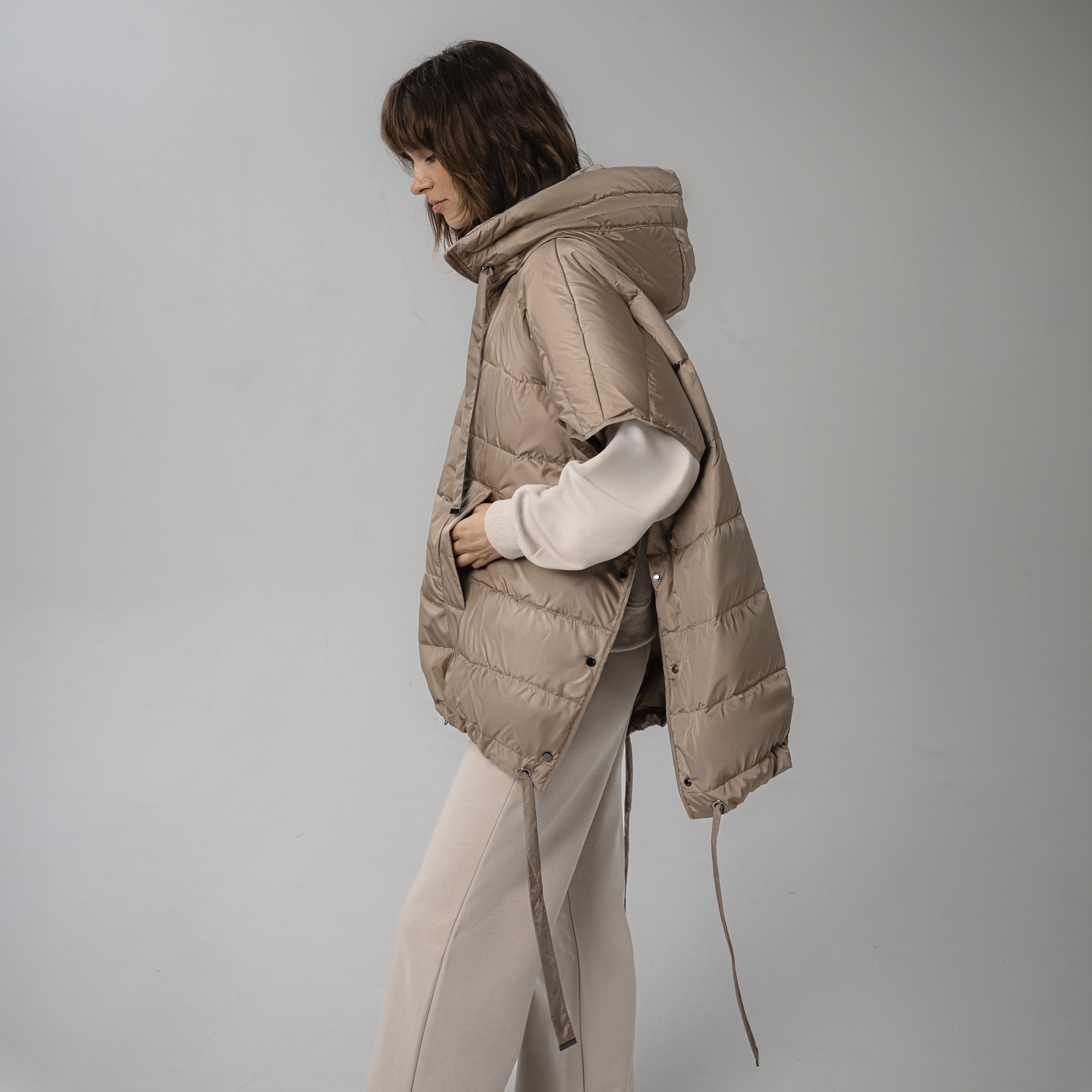 Жилет жен. МС 091 (one size бежевый)