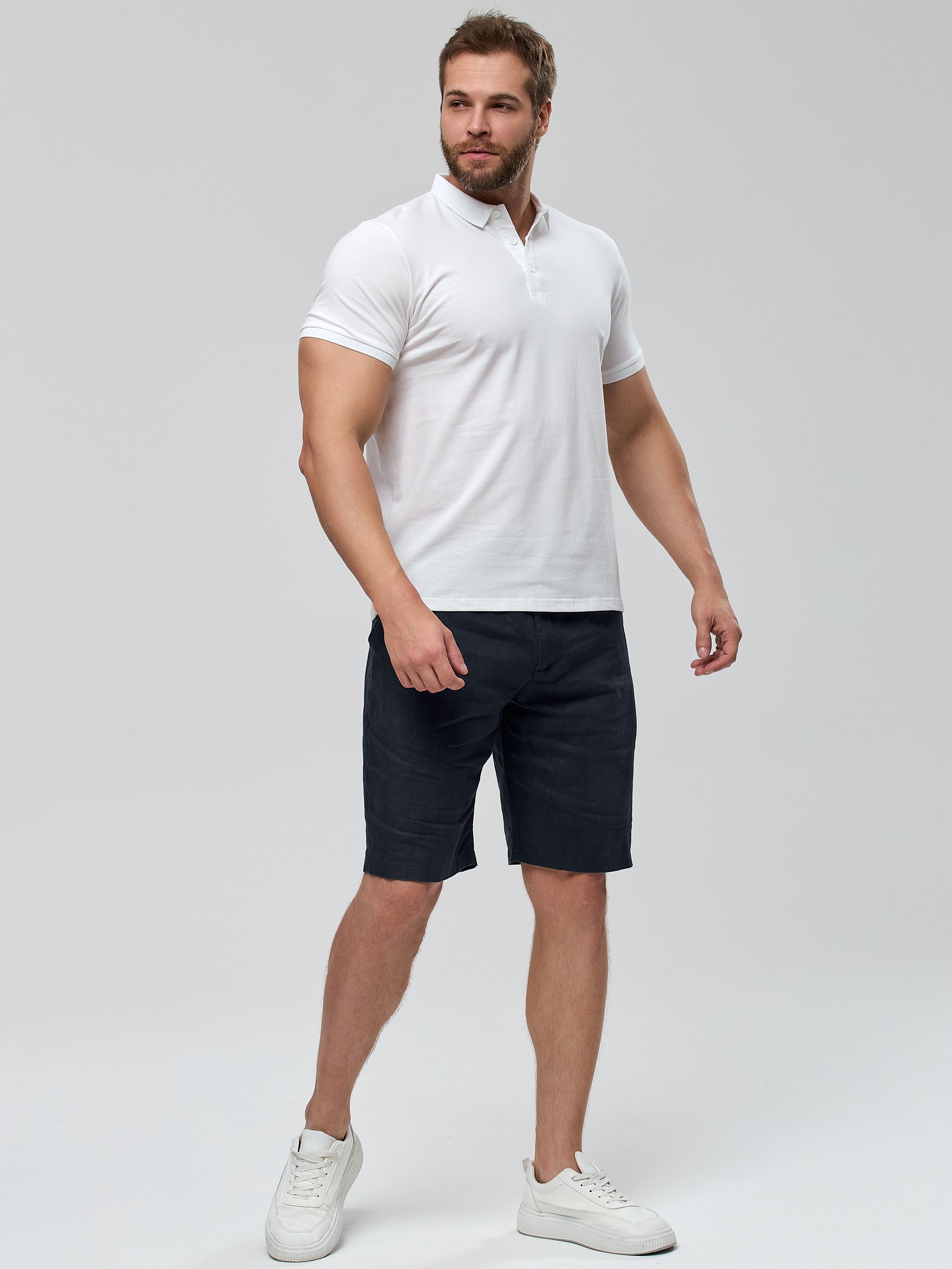 Поло муж. МС 2195 (M-6XL) (L белый)