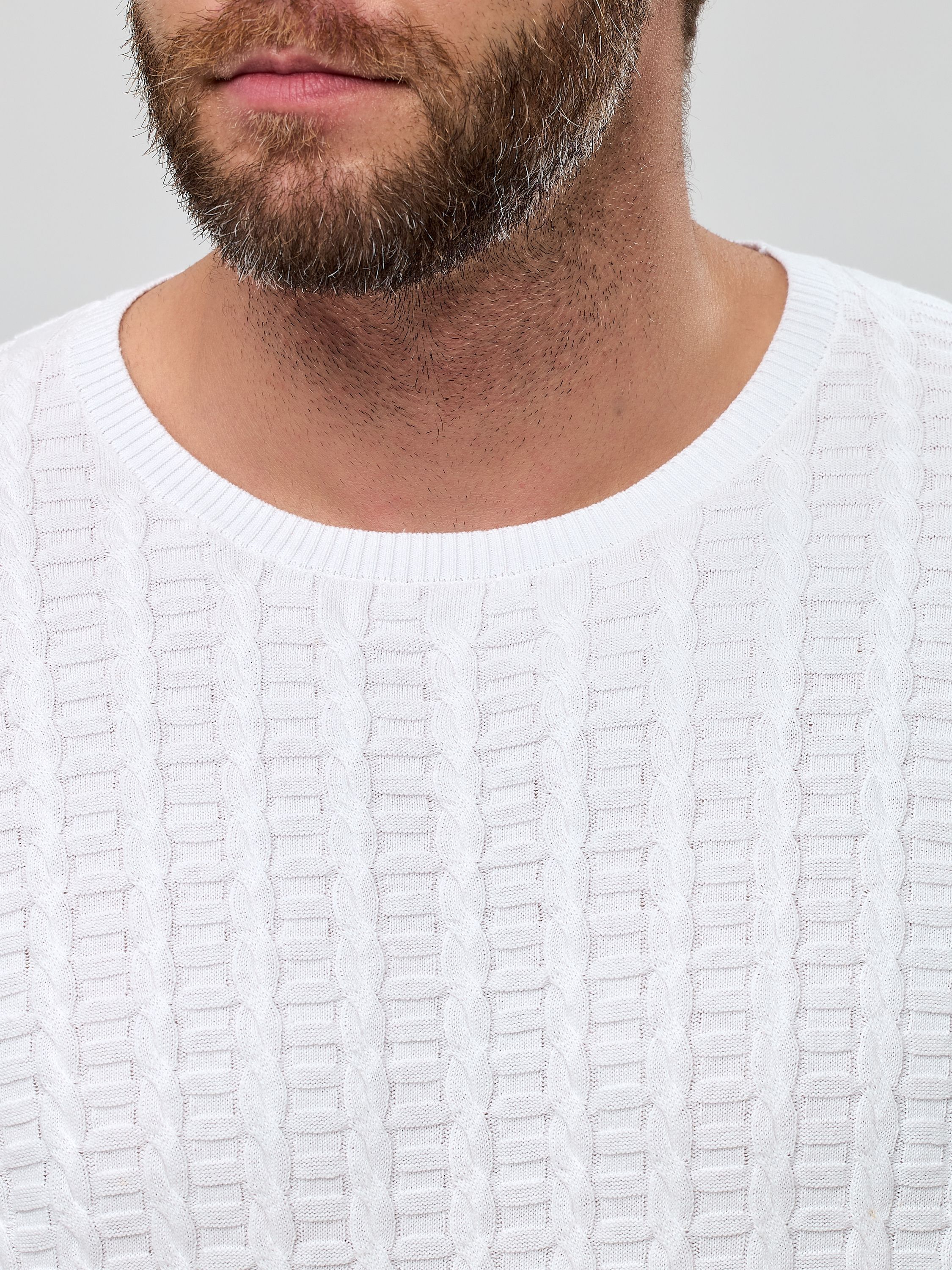 Джемпер муж. МС "косичка" 96297 (M-4XL)