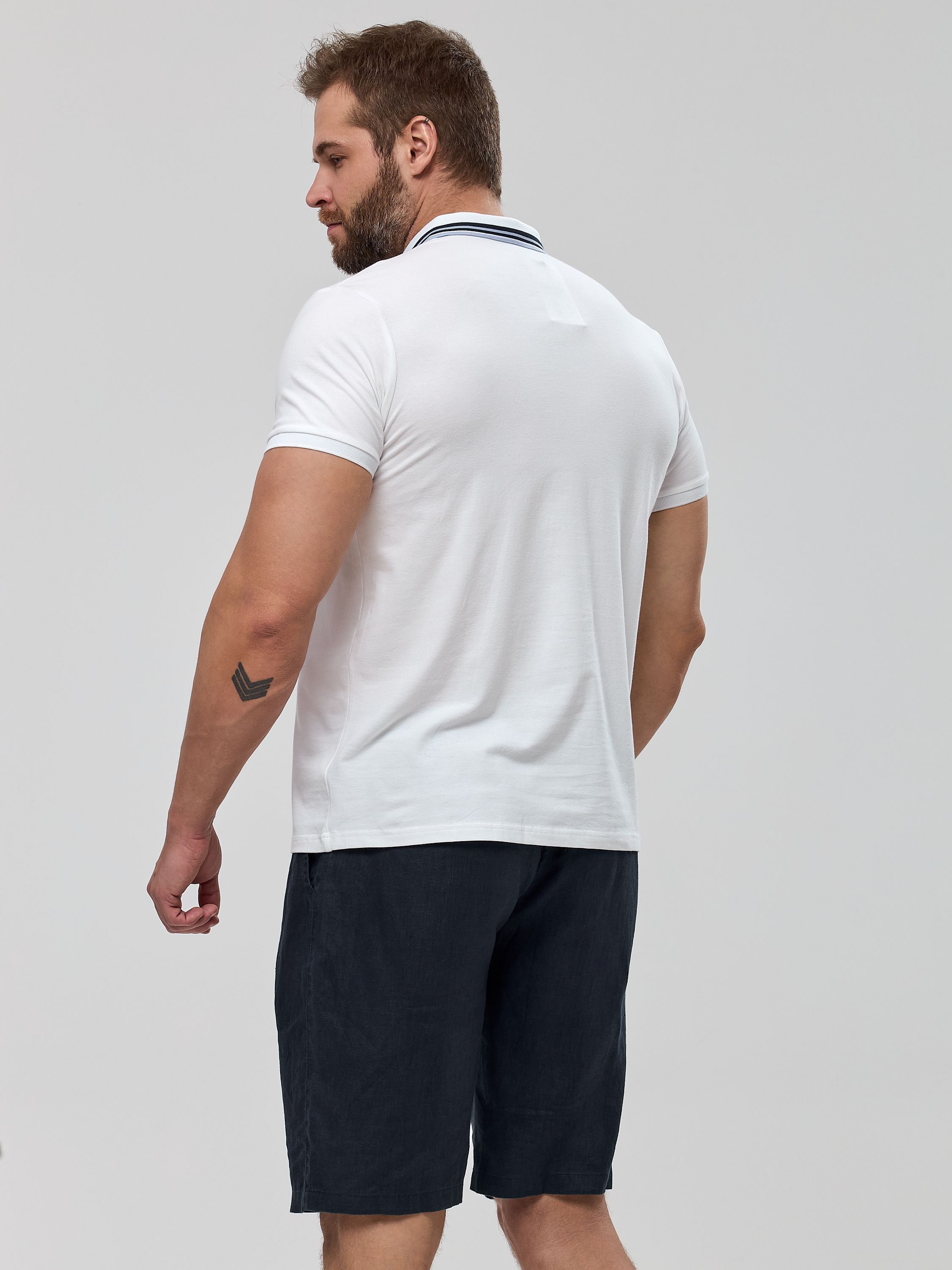 Поло муж. МС 2129 (M-6XL) (L белый)