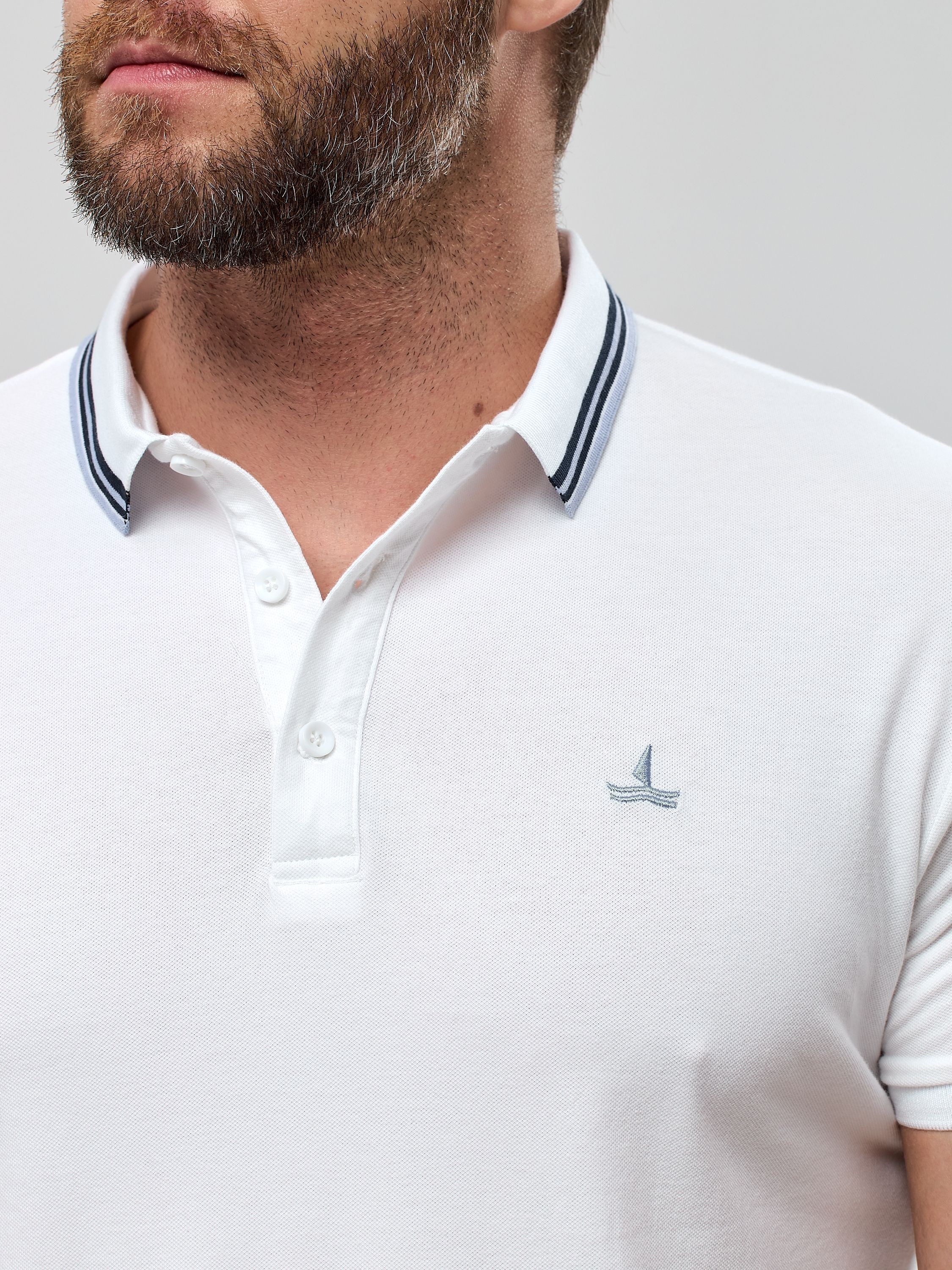 Поло муж. МС 2129 (M-6XL) (L белый)