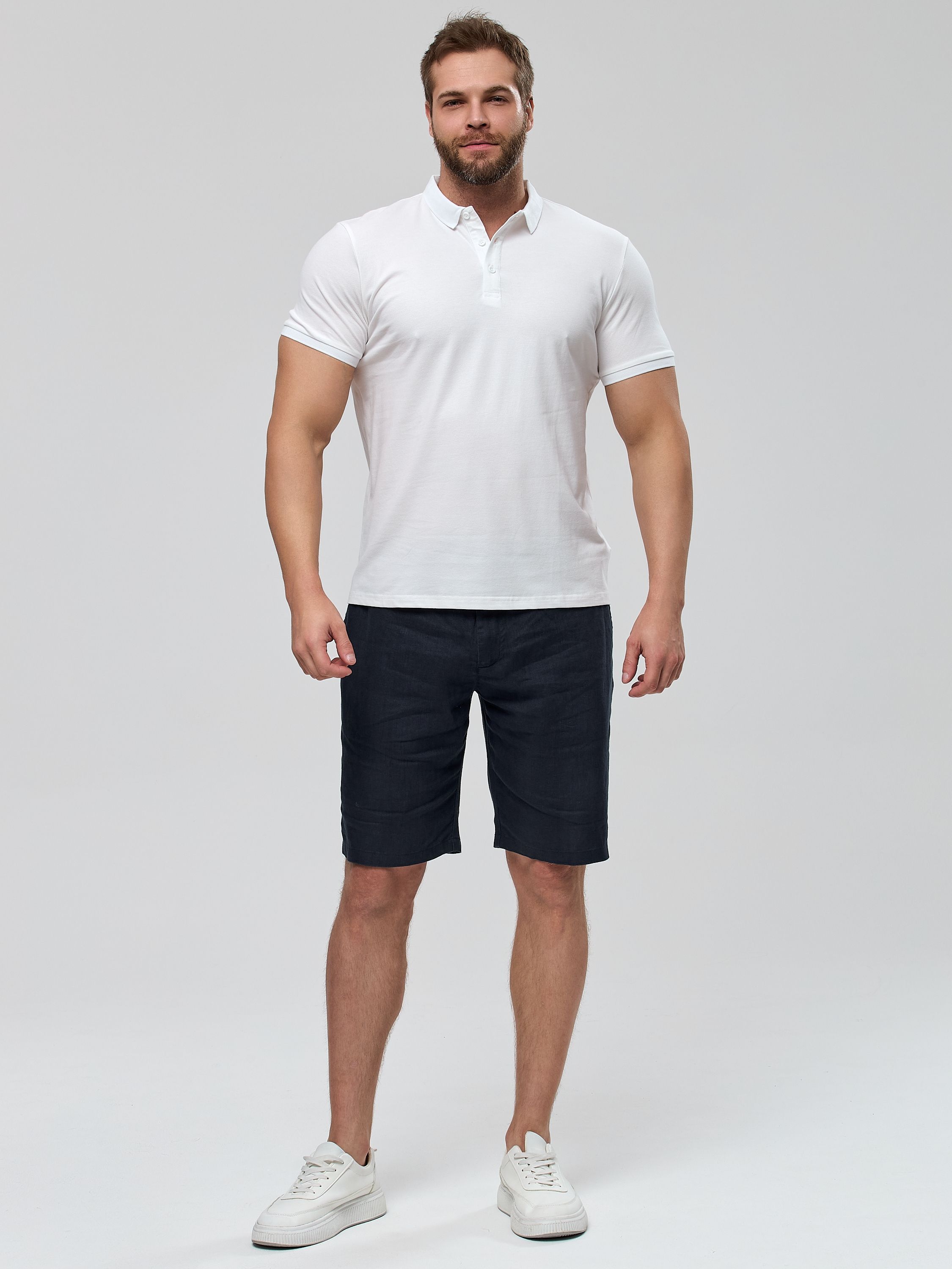 Поло муж. МС 2195 (M-6XL) (L белый)