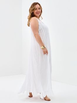 Сарафан жен. Manvi Multikali Long 00662 (S-XXL) (XXL белый)