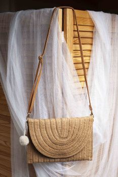 Сумка жен. МС соломка клатч 8939