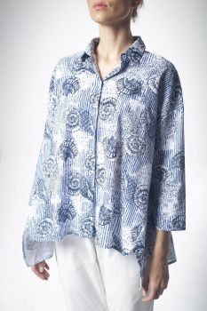 Блуза жен. МС ракушки Е24- 23009 (S-4XL)