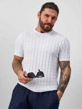 Футболка муж. МС "косичка" 96296 (M-5XL) Футболка муж. МС "косичка" 96296 (M-5XL)