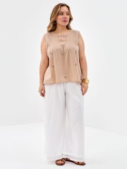 Блуза жен. Manvi Kanpur 10079 (S- XL) (M бежевый)