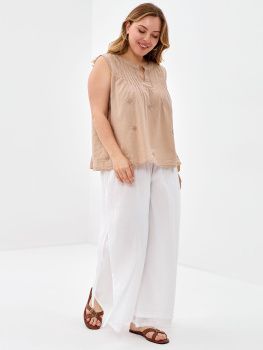 Блуза жен. Manvi Kanpur 10079 (S- XL) (M бежевый)