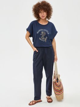 Брюки жен. МС 970 (48-60) (60 тём. синий)