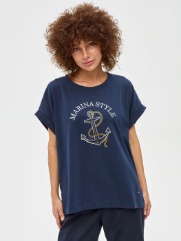 Футболка жен. МС якорь 006 (S-4XL)