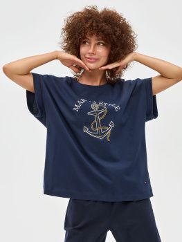 Футболка жен. МС якорь 006 (S-4XL)