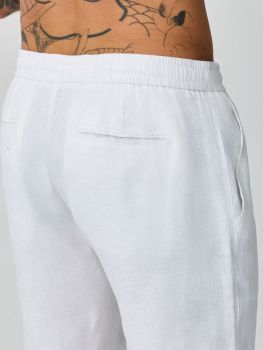 Шорты муж. лен МС 25048 (30-38) (34 белый)