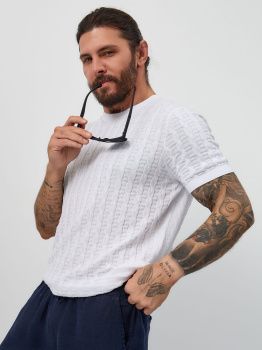 Футболка муж. МС "косичка" 96296 (M-5XL) Футболка муж. МС "косичка" 96296 (M-5XL)