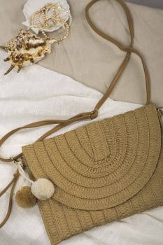 Сумка жен. МС соломка клатч 8939