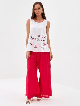 Брюки жен. Manvi Phuket 7204 (S-XL) (L/XL красный)