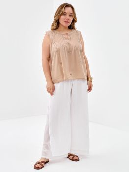 Блуза жен. Manvi Kanpur 10079 (S- XL) (M бежевый)