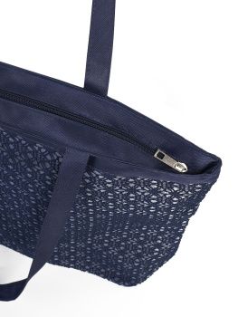 Сумка пляжная + косметичка МС ажур 9043