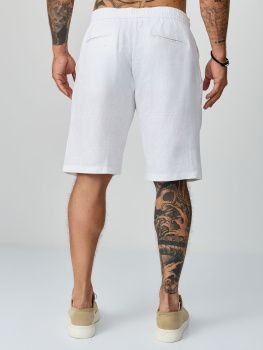 Шорты муж. лен МС 25048 (30-38) (34 белый)