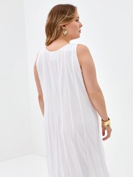 Сарафан жен. Manvi Multikali Long 00662 (S-XXL) (XXL белый)