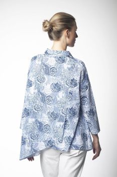 Блуза жен. МС ракушки Е24- 23009 (S-4XL)