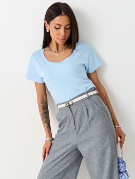 Футболка жен. МС "Base" 4602 (S-5XL) (5XL голубой)