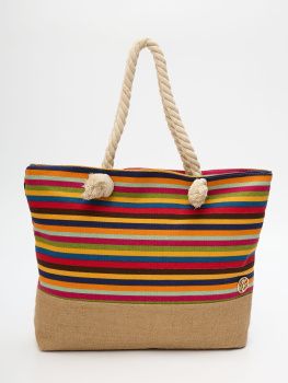 Сумка пляжная МС цвет.полоска 10040