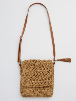 Сумка жен. МС ажур соломка 10054