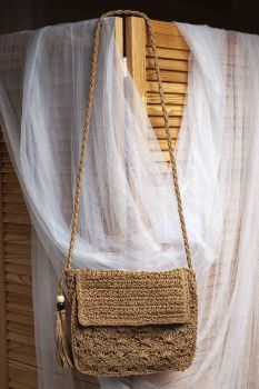 Сумка жен. МС соломка ажур 8942