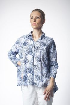 Блуза жен. МС ракушки Е24- 23009 (S-4XL)