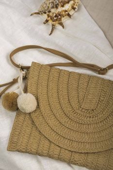 Сумка жен. МС соломка клатч 8939