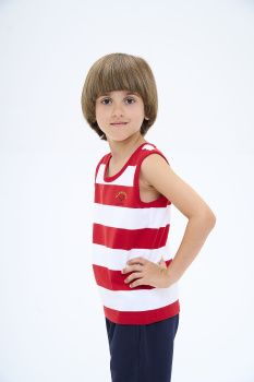 Майка мал.МС 461 (2-15) (11-146 см красный)