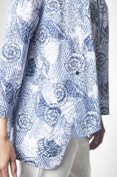 Блуза жен. МС ракушки Е24- 23009 (S-4XL)