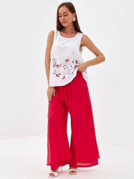 Брюки жен. Manvi Phuket 7204 (S-XL) (L/XL красный)